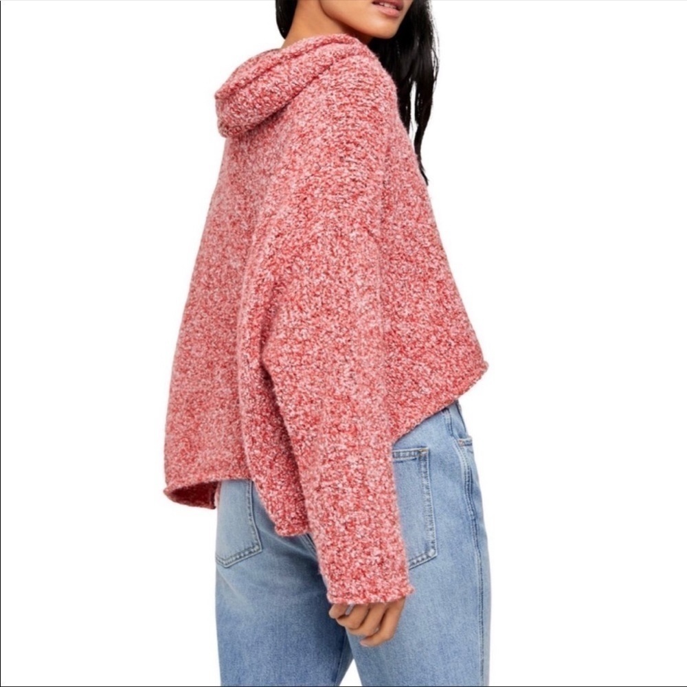 FREE People BFF Cowl Neck Boucle Sweater - Picture 3 of 9